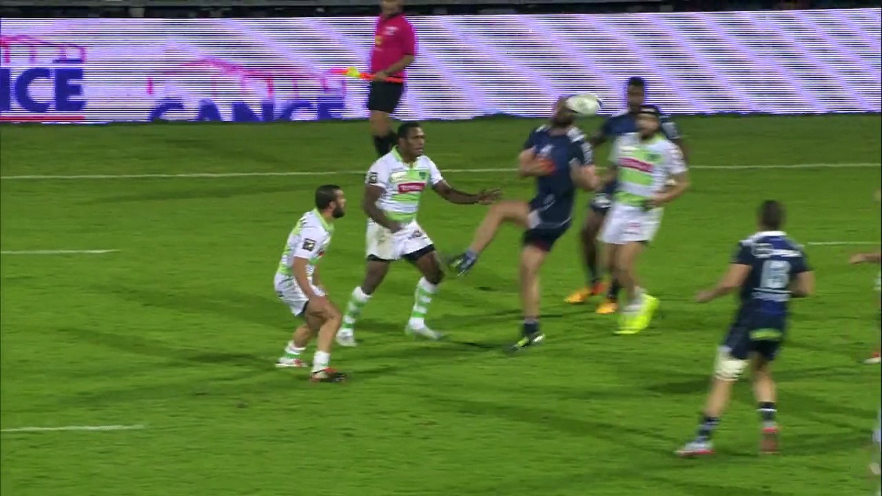 TOP 14 - Pau-Agen: 33-31 - Essai Julien Fumat (PAU) - J8 - Saison 2015/2016