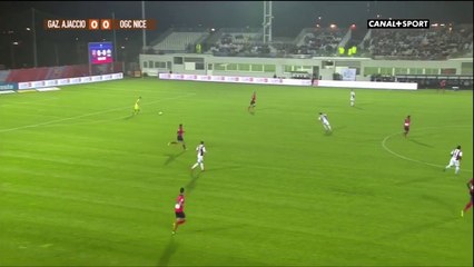 Splendide but de Gregory Pujol lors de GFC Ajaccio vs Nice!