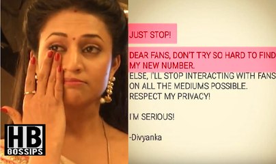 Yeh Hai Mohabbatein Divyanka Tripathi-ABUSED-Her Fans 8th November 2015