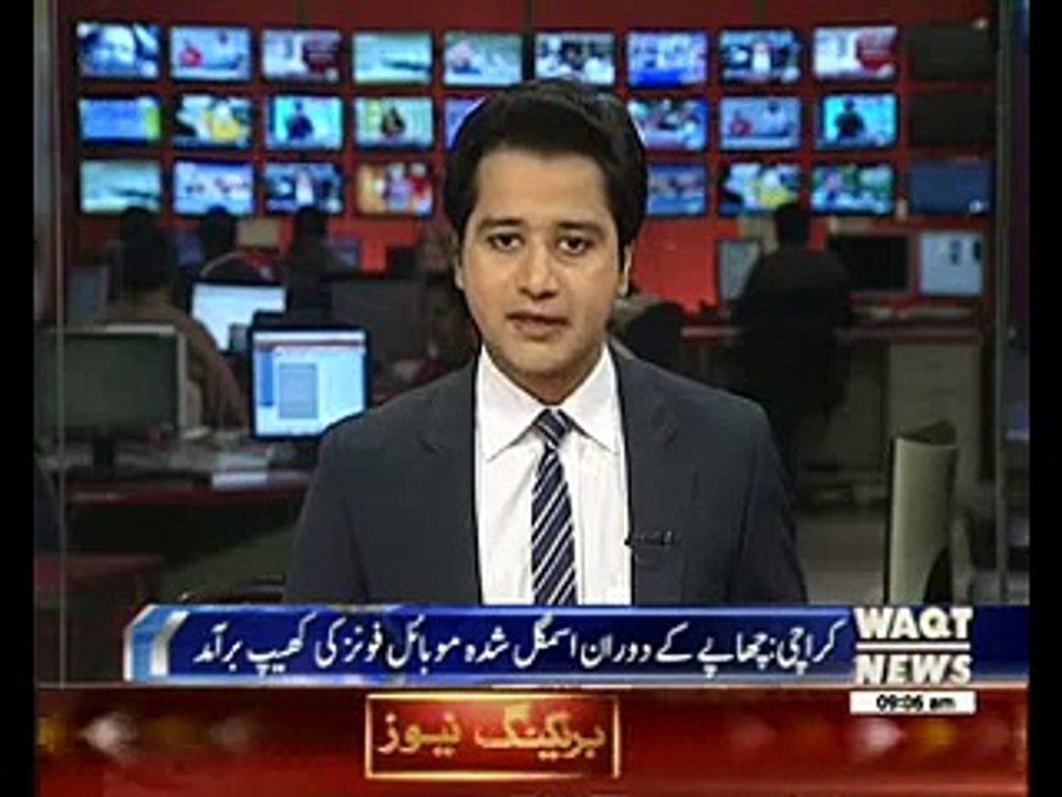 Custom and Rangers recovered lot of Smuggled mobiles in Saddar KHI