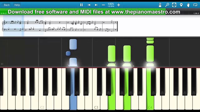Woody Guthrie This Land Is Your Land piano lesson piano tutorial