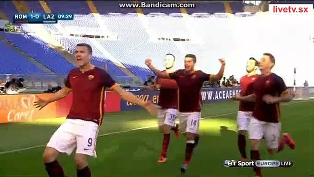 GOAL EDIN DZEKO Roma 1-0 Lazio Serie A 8.11.2015 HD