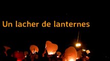 Magnifique lâcher de lanternes chinoises avec Brest Anim's - Mariage Finistère