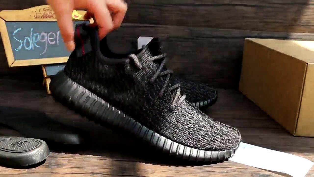 Cheap Authentic Adidas Yeezy 350 Boost “Pirate Black” Final Version HD Review