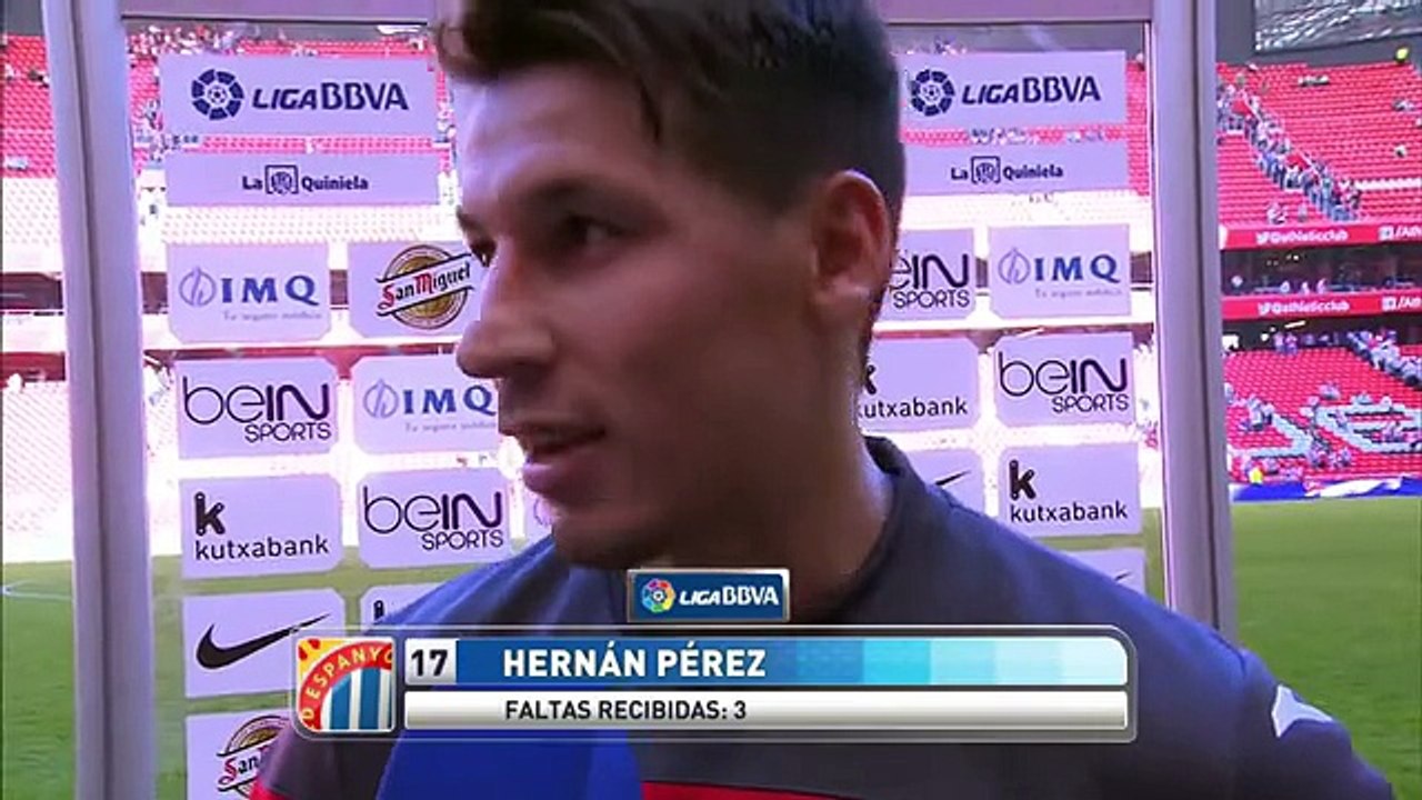 Entrevista a Hernán Pérez tras el Athletic Club (2-1) RCD Espanyol