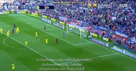 Luis Suarez Big Chance | FCB vs Villarreal (0-0) La Liga 2015 HD