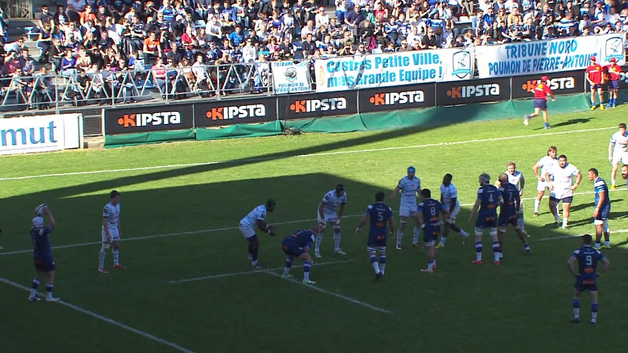 TOP 14 - Castres-Racing: 34-8 - Essai 1 Alex Tulou (CAS) - J8 - Saison 2015/2016