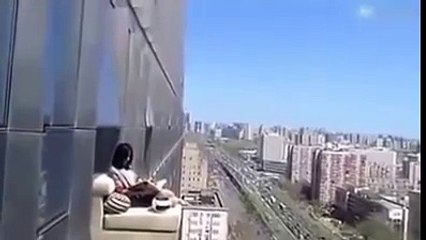Skyscraper is stretched through the sofa bed balcony is arbitrary