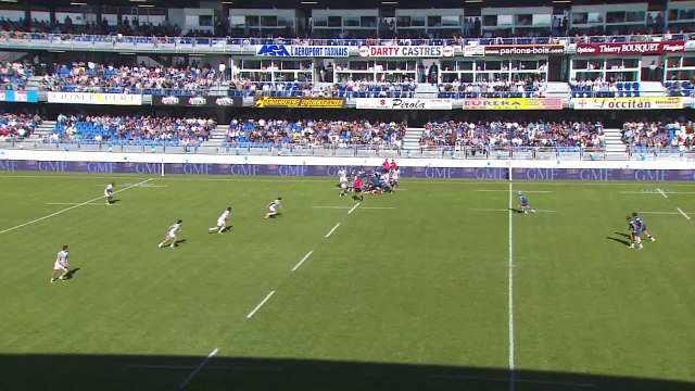 TOP 14 - Castres-Racing: 34-8 - Essai Rémy Grosso (CAS) - J8 - Saison 2015/2016