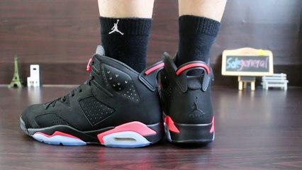 HD_Review_Authentic Air Jordan 6 Retro “Black Infrared”Cheap for sale on SUPERKNICKS.COM