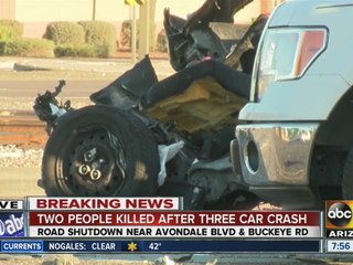 Two dead after three-car crash in Avondale