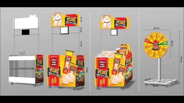 Xưởng Sản xuất Booth quảng cáo, booth trưng bài tại siêu thị giá rẻ nhất tại HCM - 0932687477