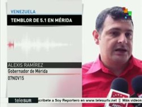 Venezuela: se registran 22 réplicas tras sismo de 5.1 grados Richter