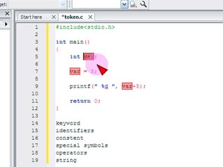 ---Bangla C programming tutorial -05- Token - YouTube