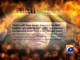 UK paper claims Imran divorced Reham via SMS