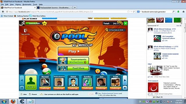 8 Ball Pool Multiplayer Aim Hack - Cheat Engine - Tune.pk