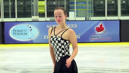Haley Adams - Novice Women Free - 2016 Skate Canada BC/YK Sectional Championships