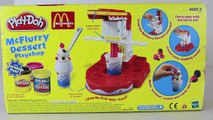 Play Doh McDonalds ❤ McFlurry Dessert Playshop Play Dough Fast Food Ice Cream Vintage