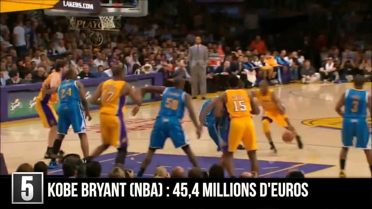 Gentside Sport - Top 5 Sportif Les Mieux Payés 2014