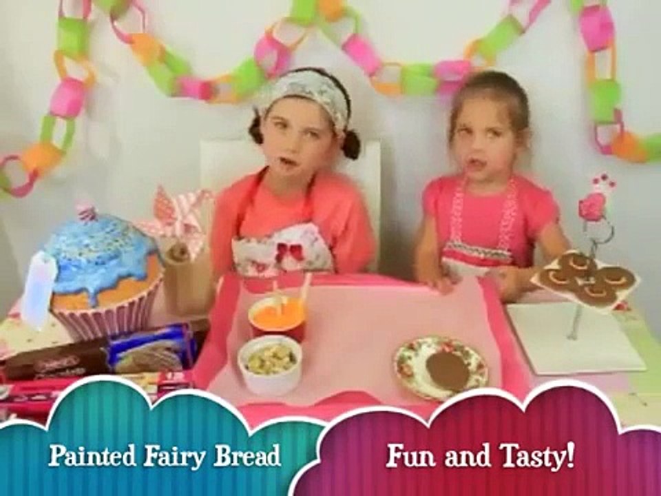 EASY PAINTED FAIRY BREAD edible holiday craft kids tutorial by Charli