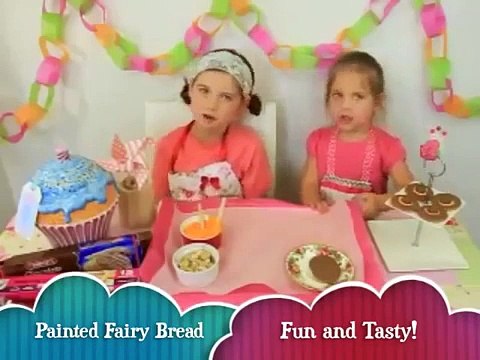 EASY PAINTED FAIRY BREAD edible holiday craft kids tutorial by Charli