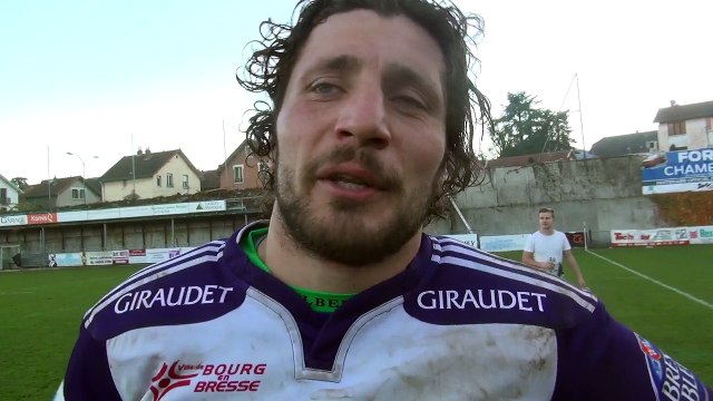 Rugby Fédérale 1 - Anthony Frenet après Chambéry - US Bressane