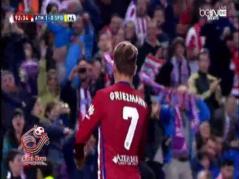 هدف مباراة ( أتلتيكو مدريد 1-0 سبورتينغ خيخون ) الدوري الأسباني الدرجة الأولى