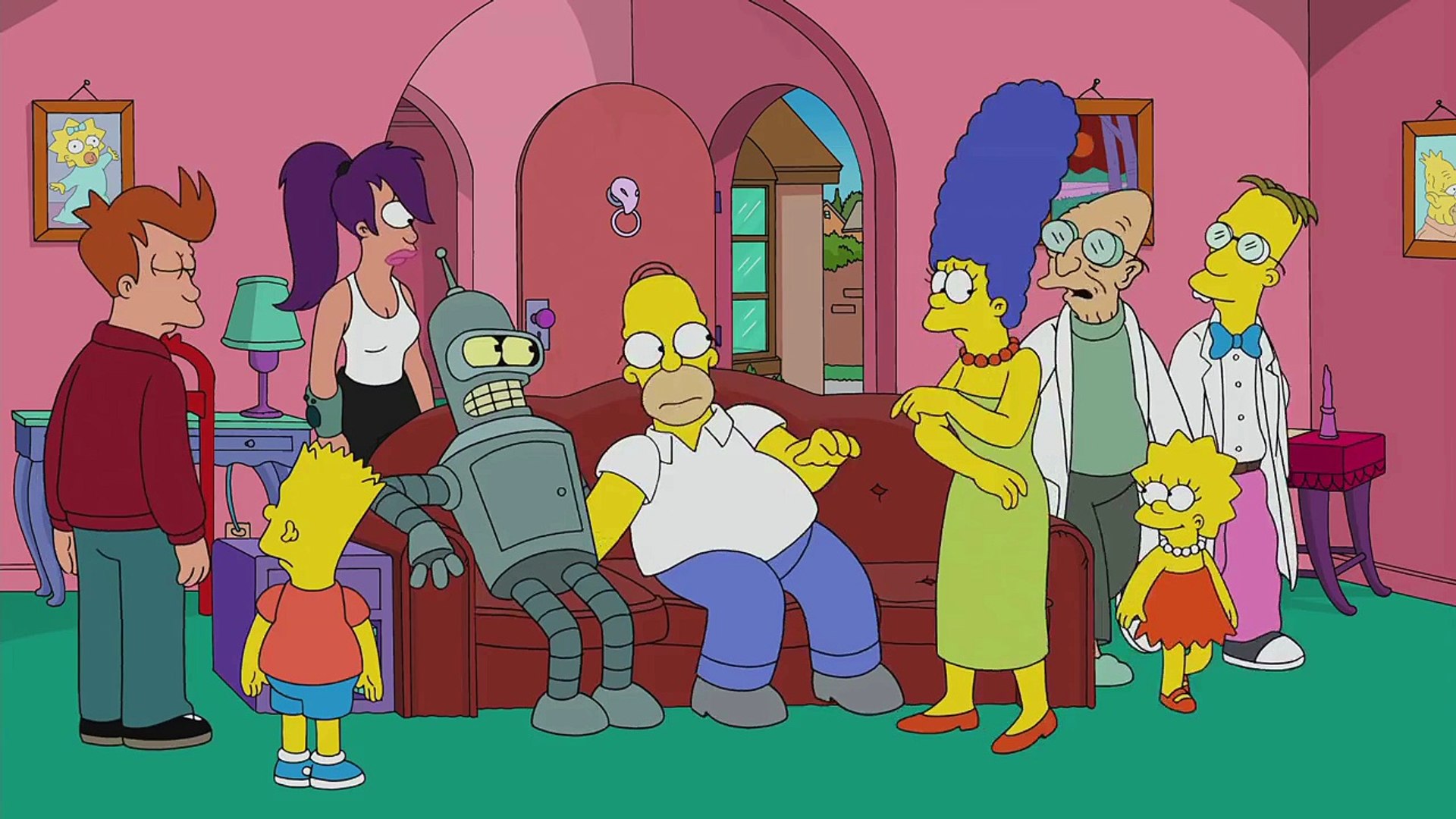 THE SIMPSONS Futurama meets The Simpsons from Simpsorama ANIMATION on FOX