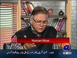 Jab tak noon league dhandli kerti rahe gi tab tak PTI shor machati rahe gi - Hassan Nisar