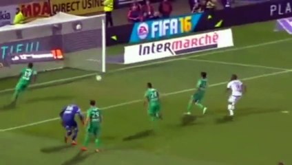 Alexandre Lacazette amazing Goal - Lyon 1 - 0 Saint-Etienne - Ligue 1 2015