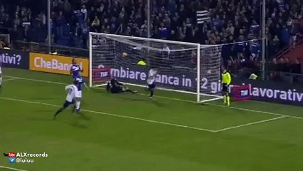 Nikola Kalinic Goal Sampdoria 0 - 2 Fiorentina 2015
