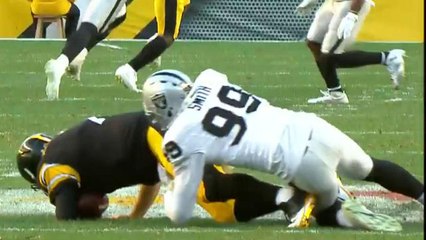 Steelers Ben Roethlisberger sacked and injures ankle
