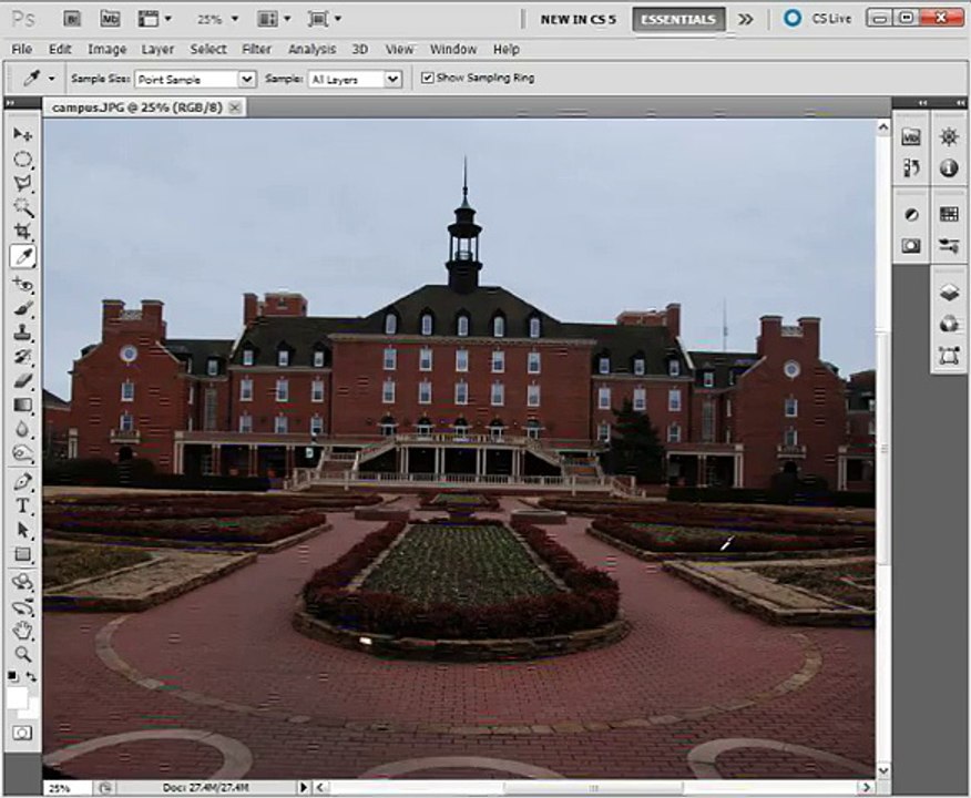 PhotoShop CS5 for Beginners - #06. Straightening Images