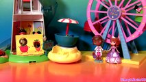 Peppa Pig Going to Theme Park in her New Car Make Play Doh Cotton Candy Lollipop Nickelode
