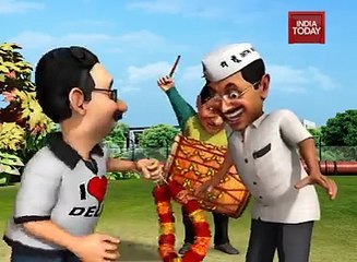 so sorry indian politicial cartoons kajriwal ny lagayi delhi ki Vat