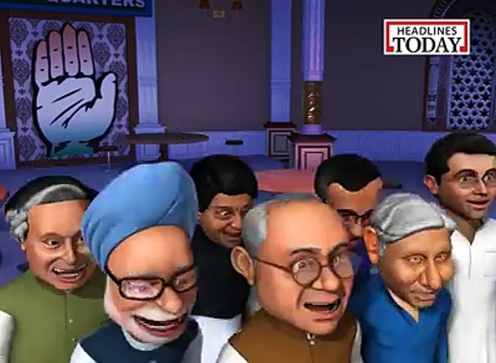 so sorry very funny indian political cartoons Rahul ghandi returns