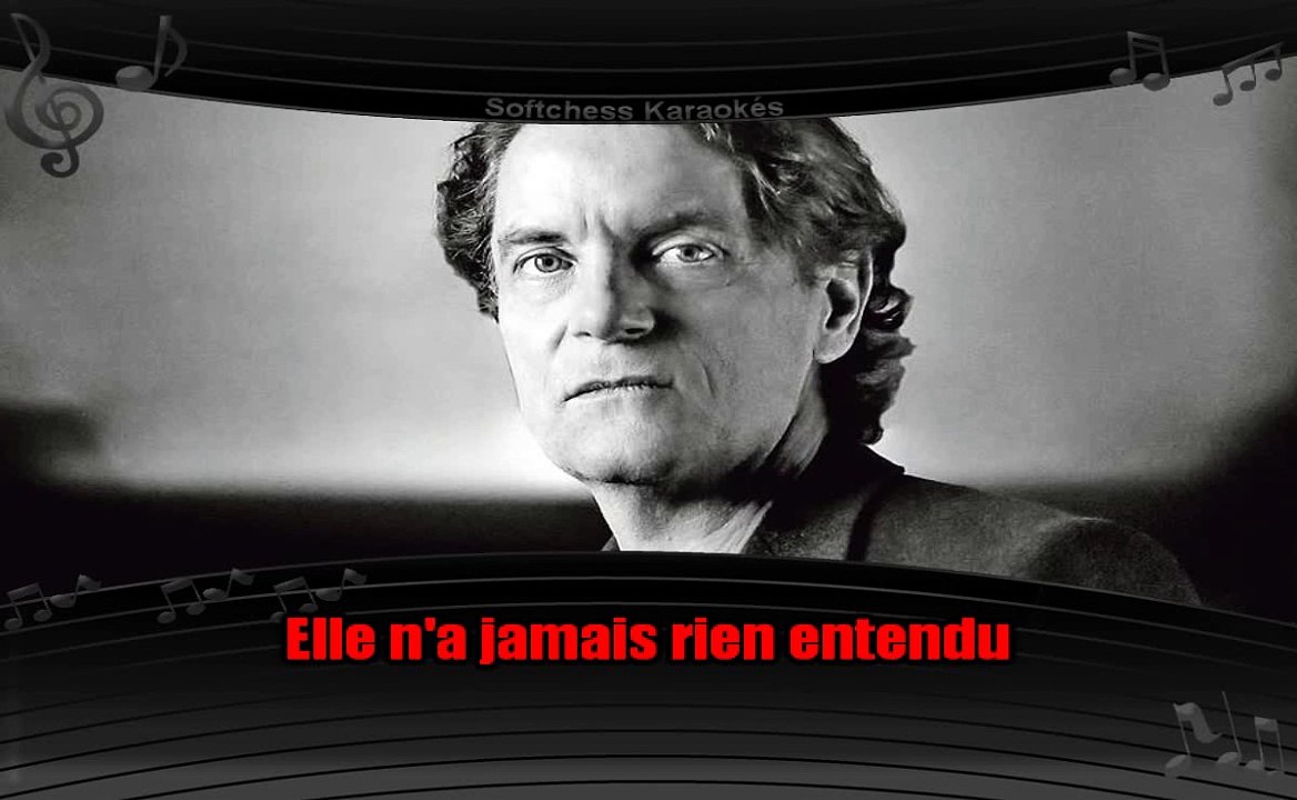 Francis Cabrel - Elle écoute pousser les fleurs (karaoké réalisé par Softchess)