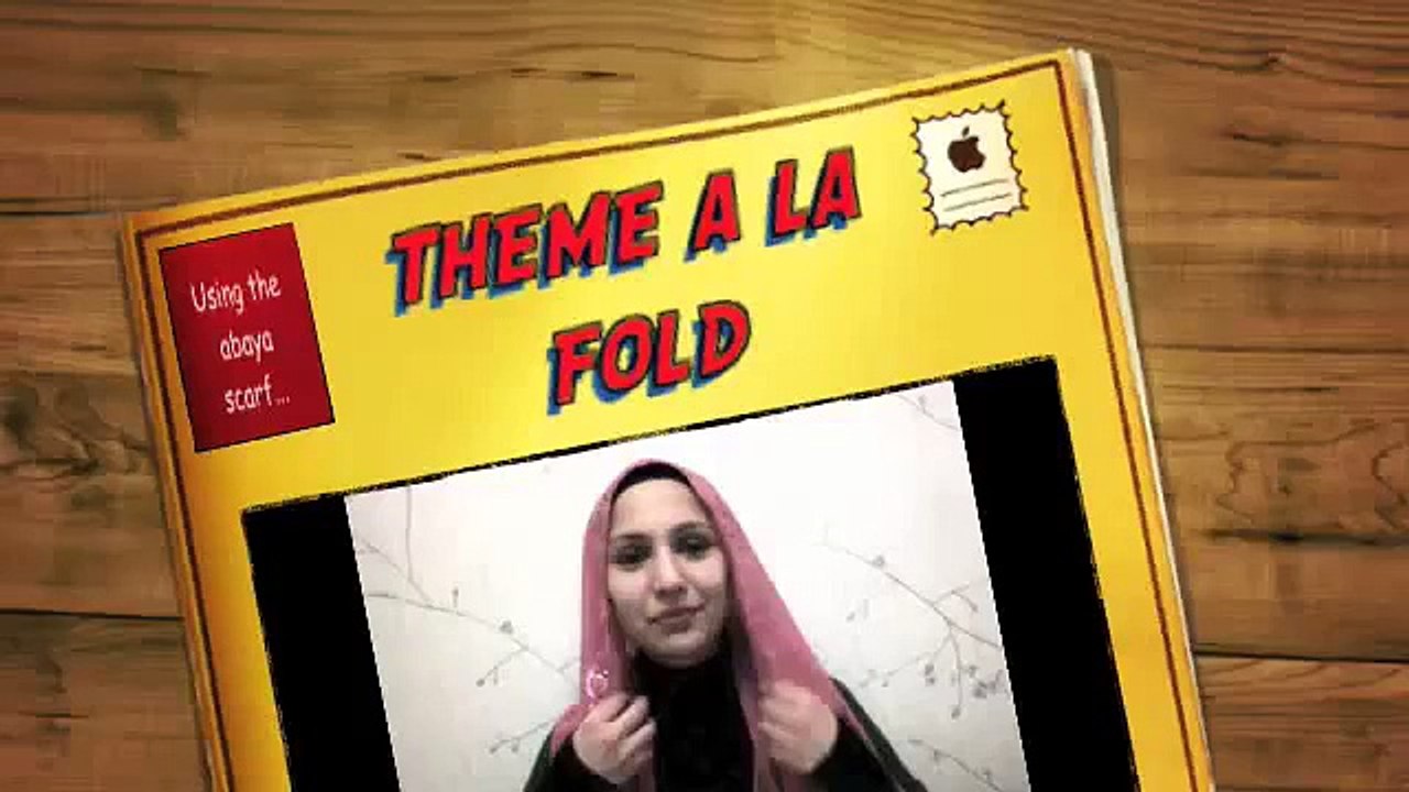 Hijab Tutorial: Basic wrap with Folds | Amena
