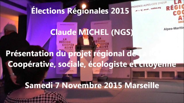 Claude-MICHEL / Elections régionales PACA/Meeting / 1er décembre 2015 / Marseille