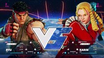 STREET FIGHTER V (BETA) Ranked match 7 Ryu VS Karin