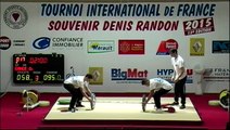 AS 3/3 Tournoi international haltérophilie Denis Randon 2015 13ème édition Clermont-l'Hérault (34)