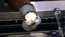 Flower from man sperm ice cream
