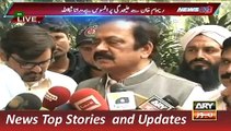 ARY News Headlines 31 October 2015, Rana Sanaullah Talk on Imran