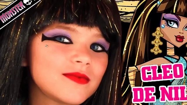 Cleo De Nile Monster High Doll Costume Makeup Tutorial for Halloween