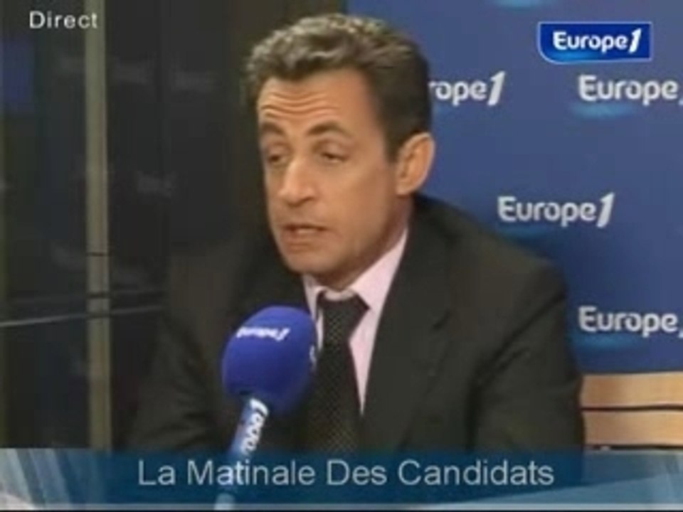 Europe 1: N.Sarkozy 04.05.07 1/2