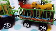 Animals Trucks Cartoons For Children _ Lion Tiger Cartoon For Kids _ Car Toys For Children