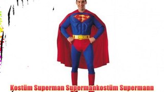 Kost?m Superman Supermankost?m Supermann Supermannkost?m Anzug Deluxe Gr??e M (48/50)