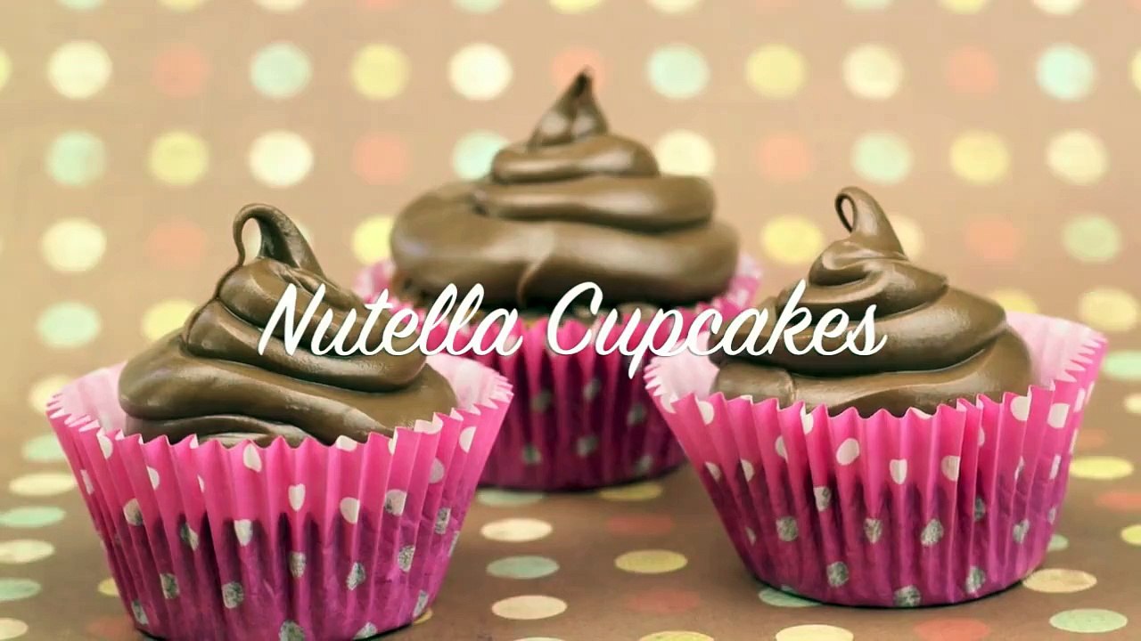 NUTELLA CUPCAKE! How to bake easy 3 ingredient hazelnut cupcakes charliscraftykitchen