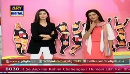 Mahira Khan Revealing the Secret Behind her Fitness in a Live Show