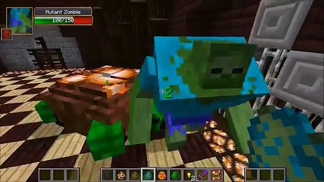 TURTLE BOSS VS MUTANT CREEPER, MUTANT ZOMBIE, & T-REX - Minecraft Mob Battles - Mods